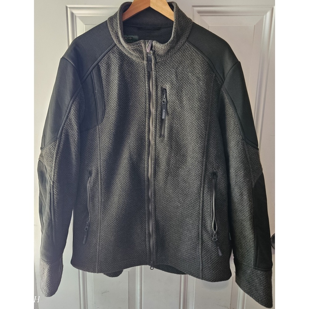 XJAGD Hamilton Jacke Grün Men's L/XL US 44 Full Zip Hunting Fleece Jacket YKK